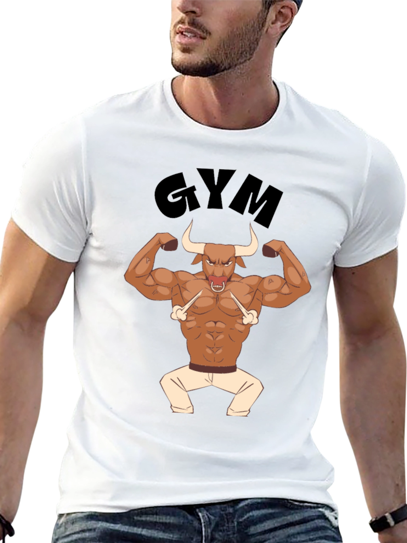 Gym Bull T-Shirt - Workout Motivation