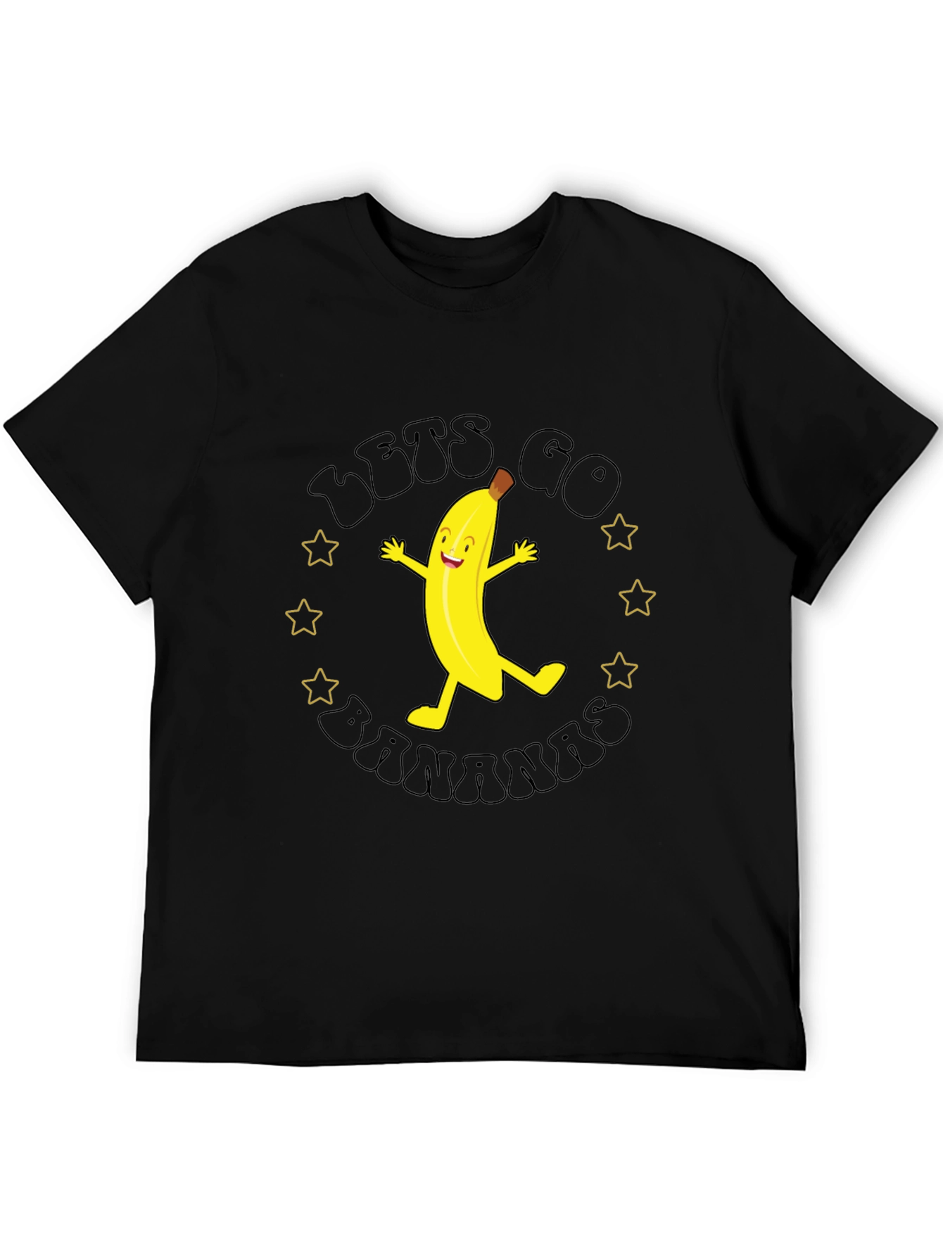 Lets Go Bananas Black Graphic Tee