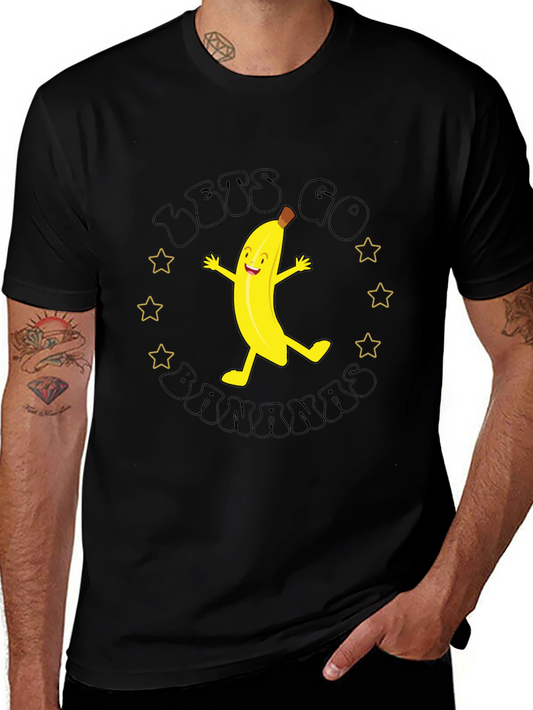 Lets Go Bananas Black Graphic Tee