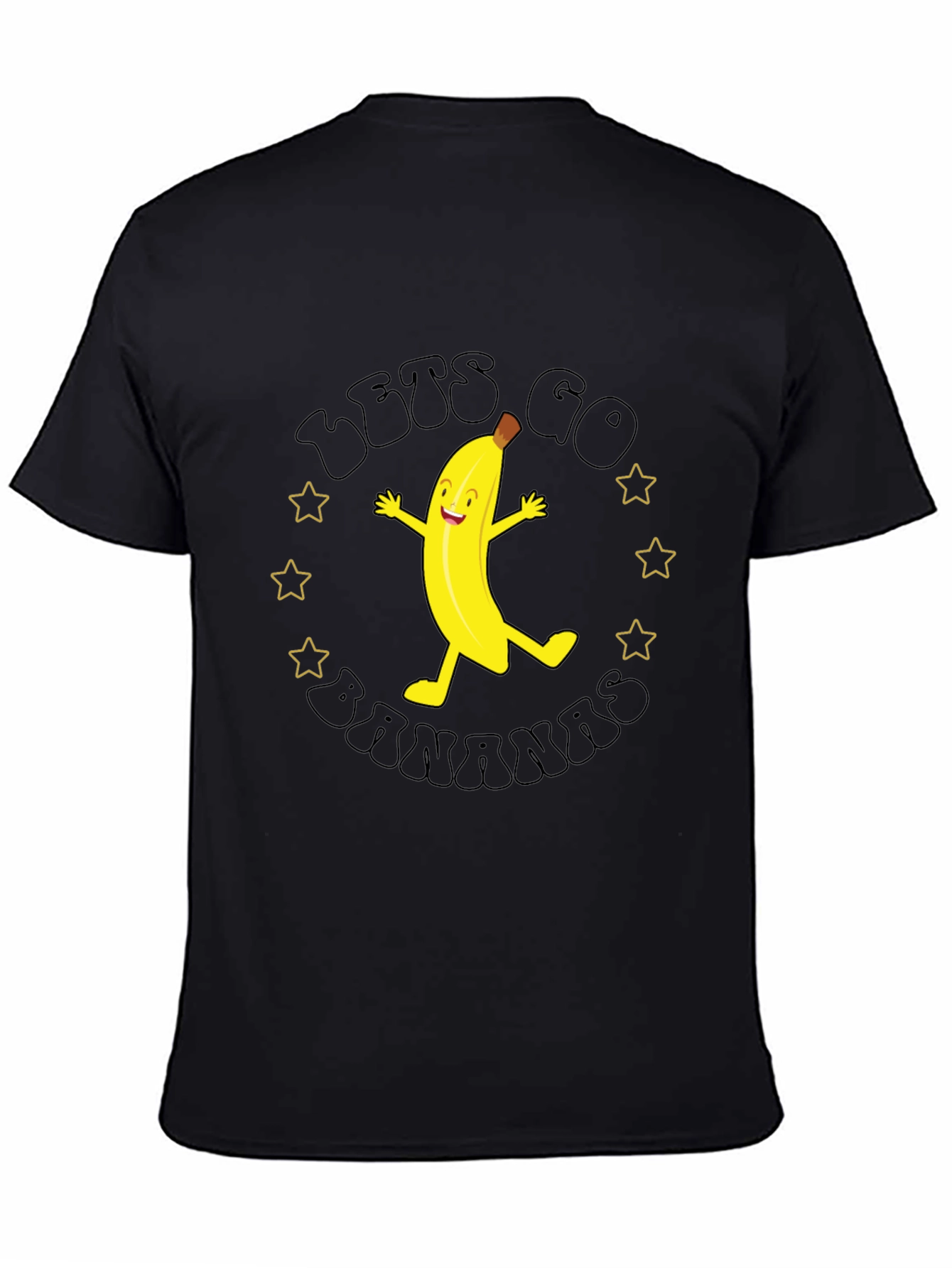 Lets Go Bananas Black Graphic Tee