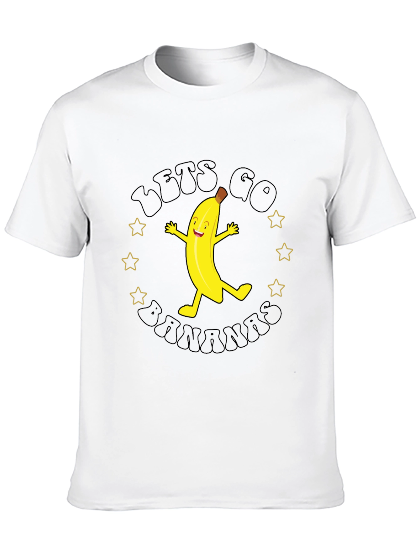Lets Go Bananas Black Graphic Tee