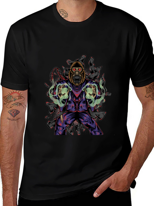 Gorilla Wizard Graphic Black T-Shirt