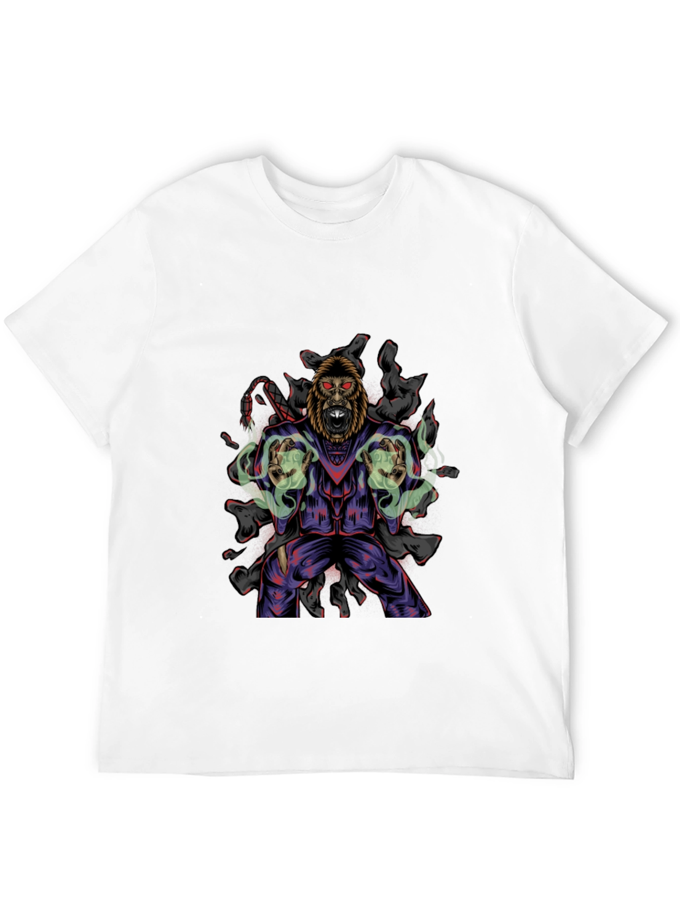 Gorilla Wizard Graphic Black T-Shirt