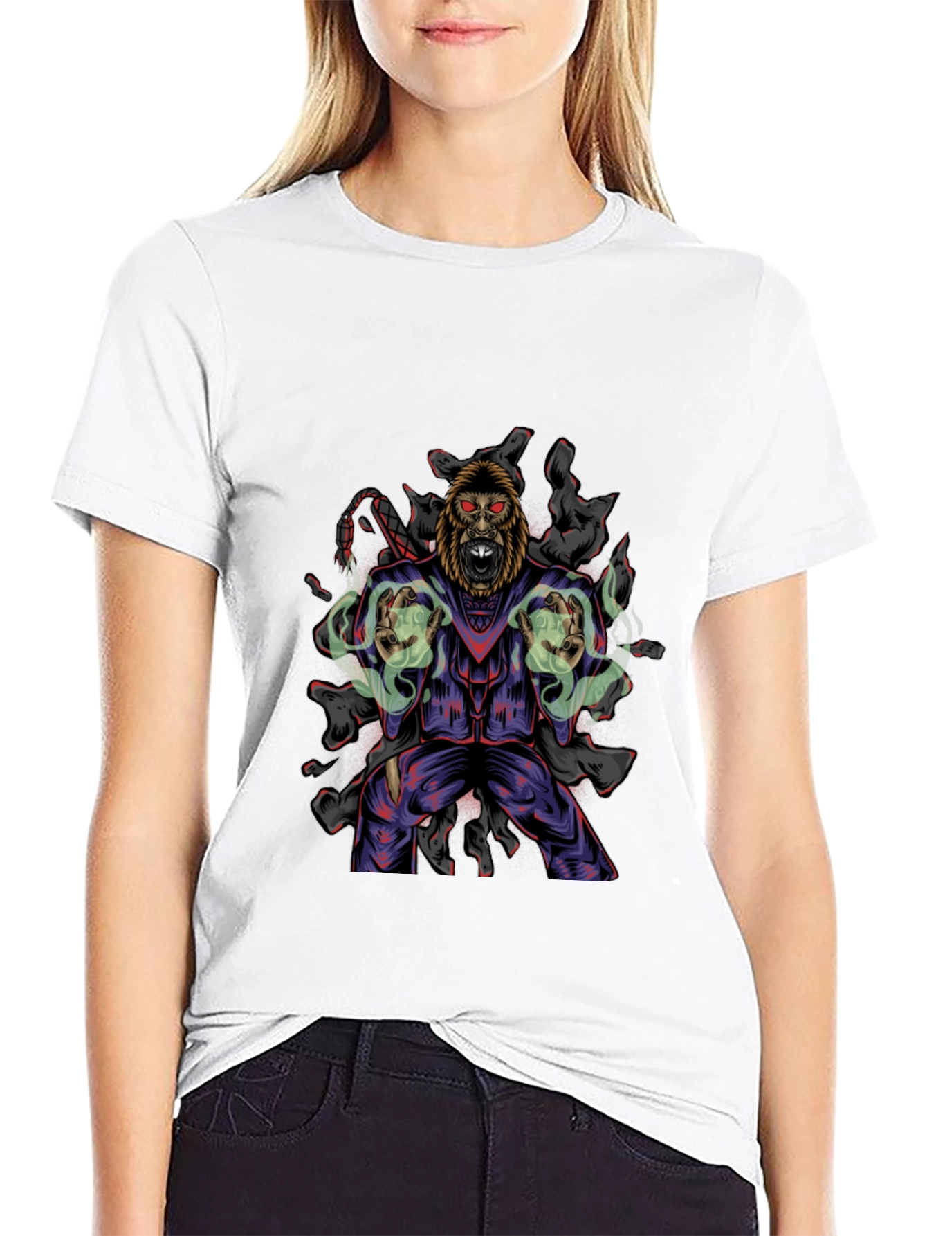 Gorilla Wizard Graphic Black T-Shirt