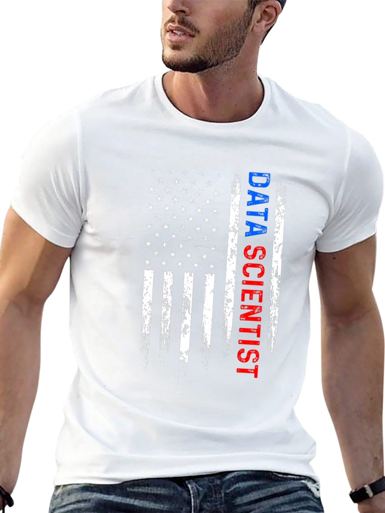 Data Scientist American Flag T-Shirt