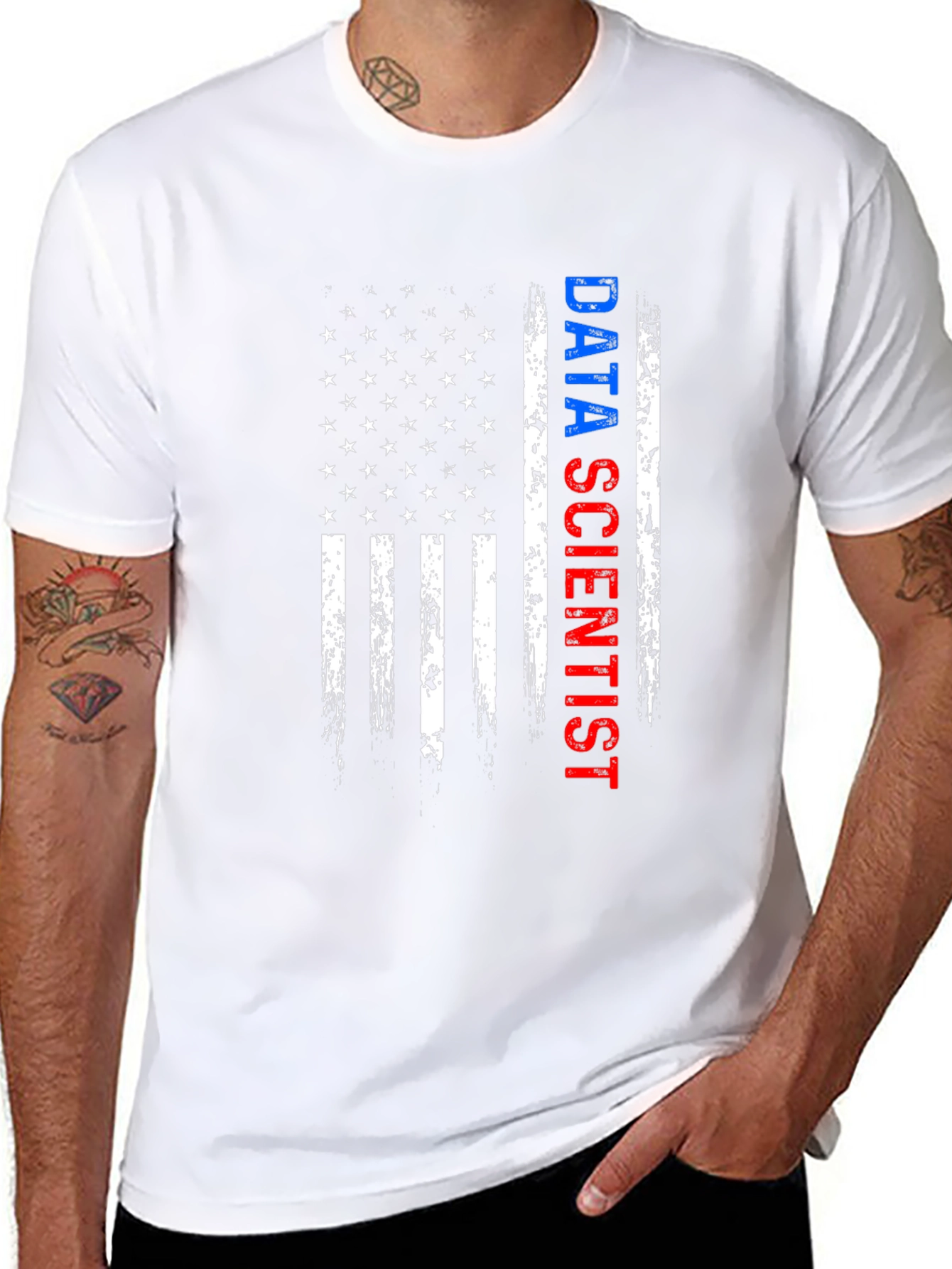 Data Scientist American Flag T-Shirt