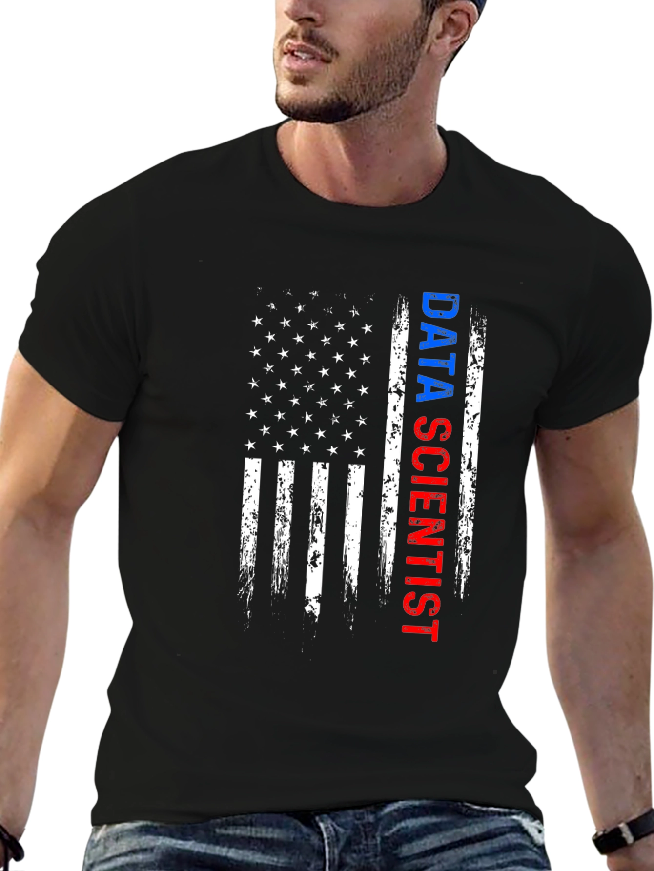 Data Scientist American Flag T-Shirt