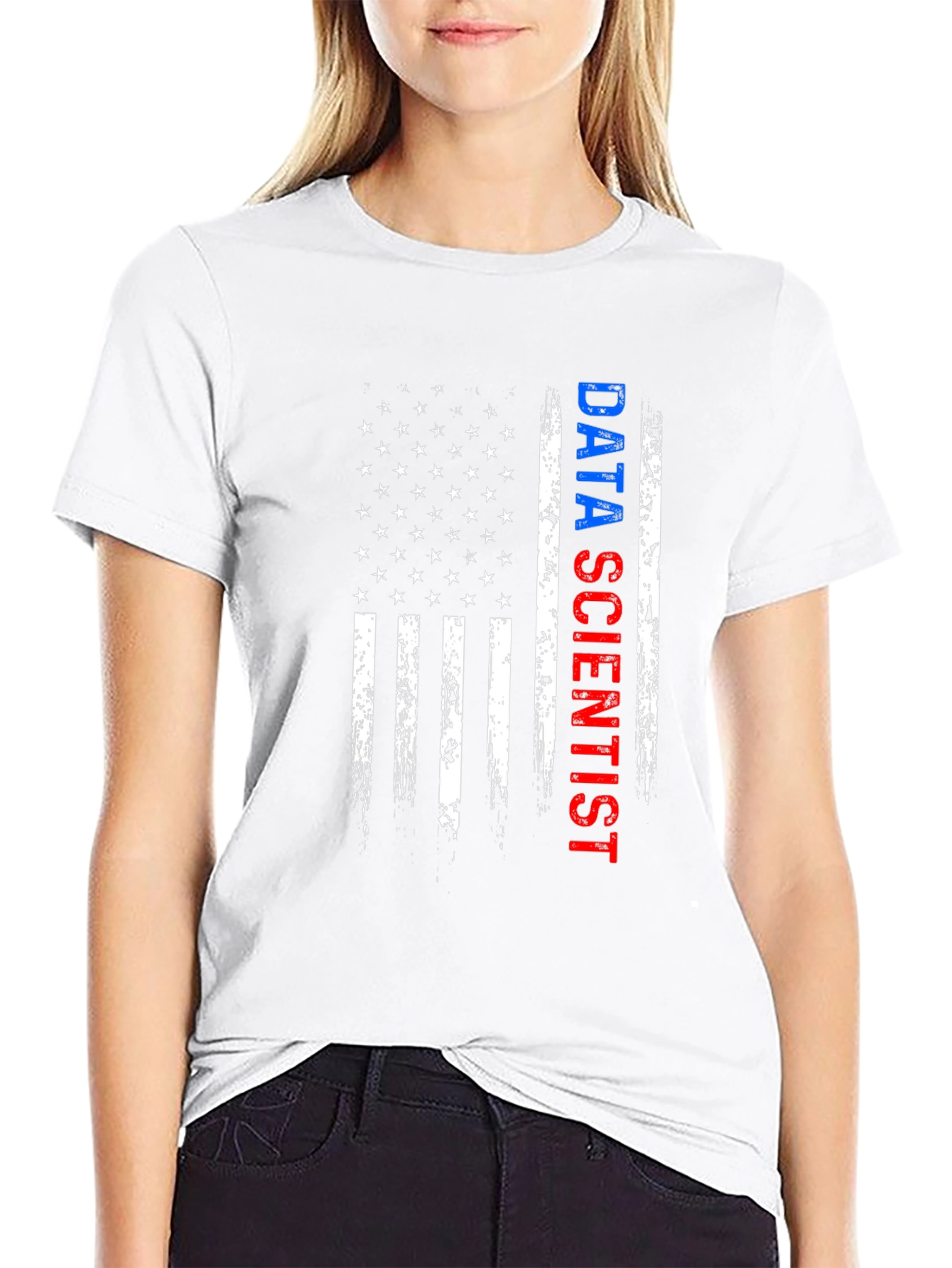 Data Scientist American Flag T-Shirt