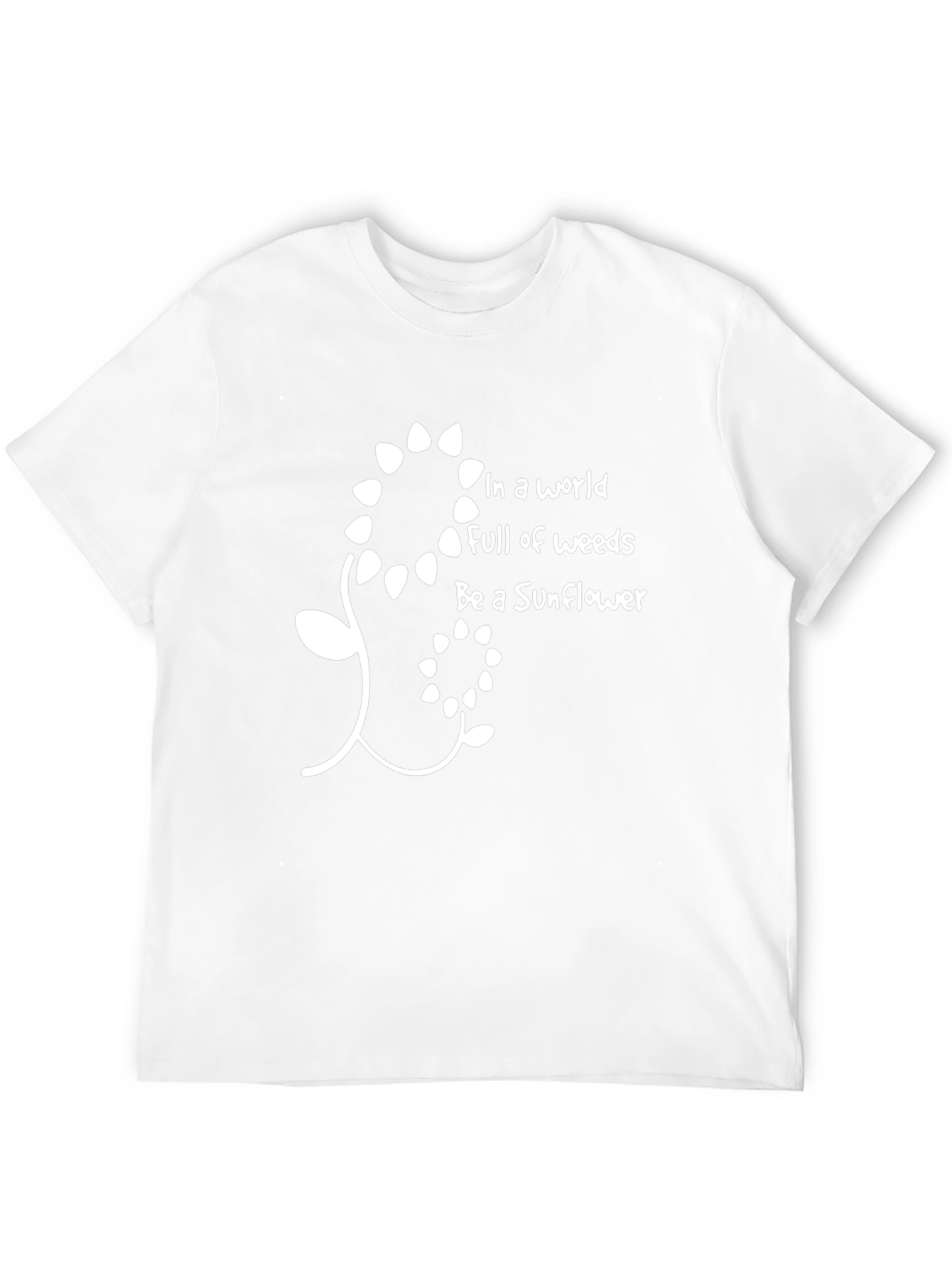 Be A Sunflower Graphic Tee - Trendy Black T-Shirt