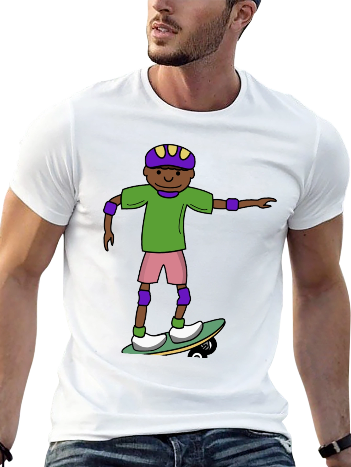 Skater Dude T-Shirt - Fun Graphic Tee