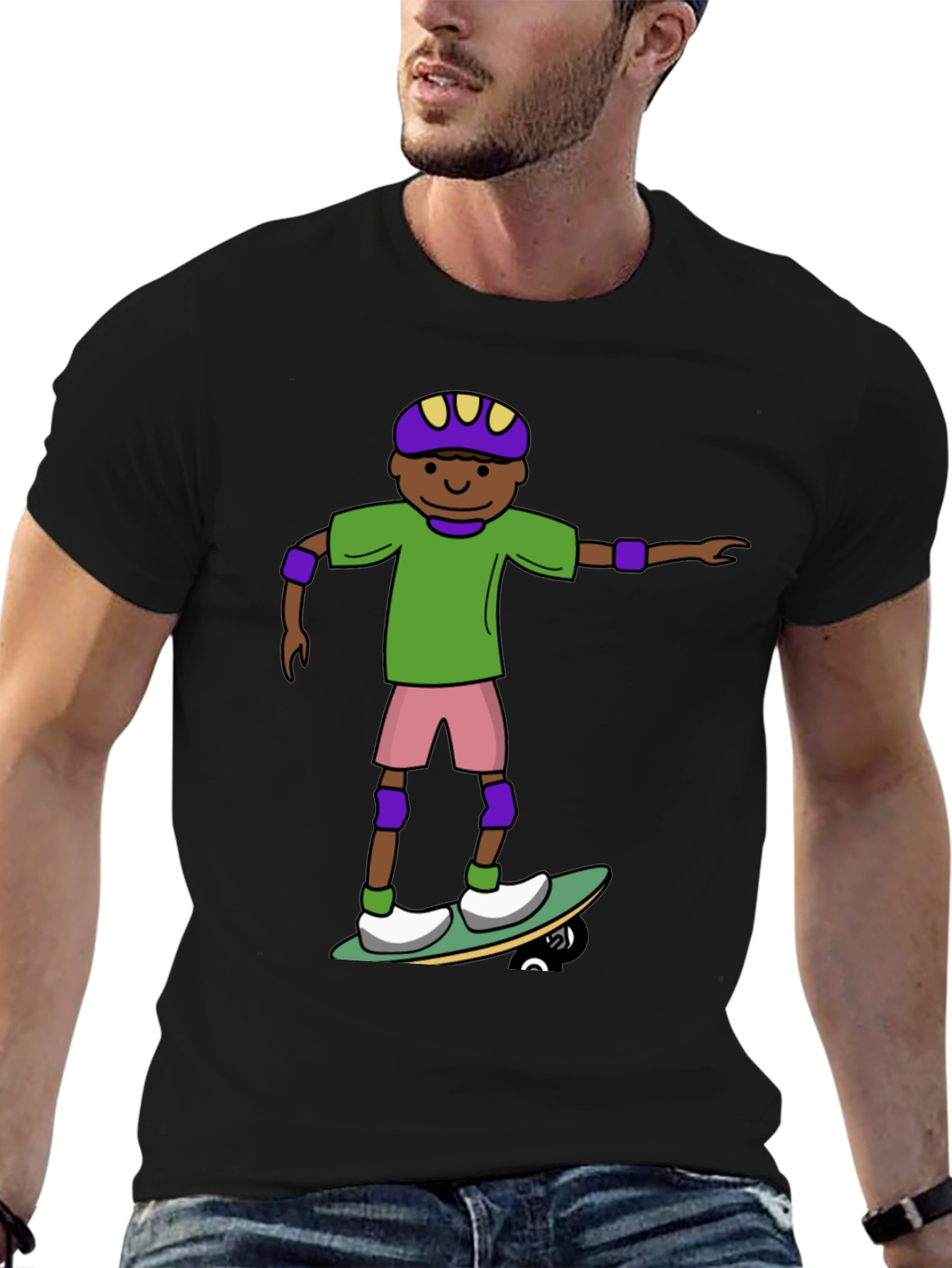 Skater Dude T-Shirt - Fun Graphic Tee