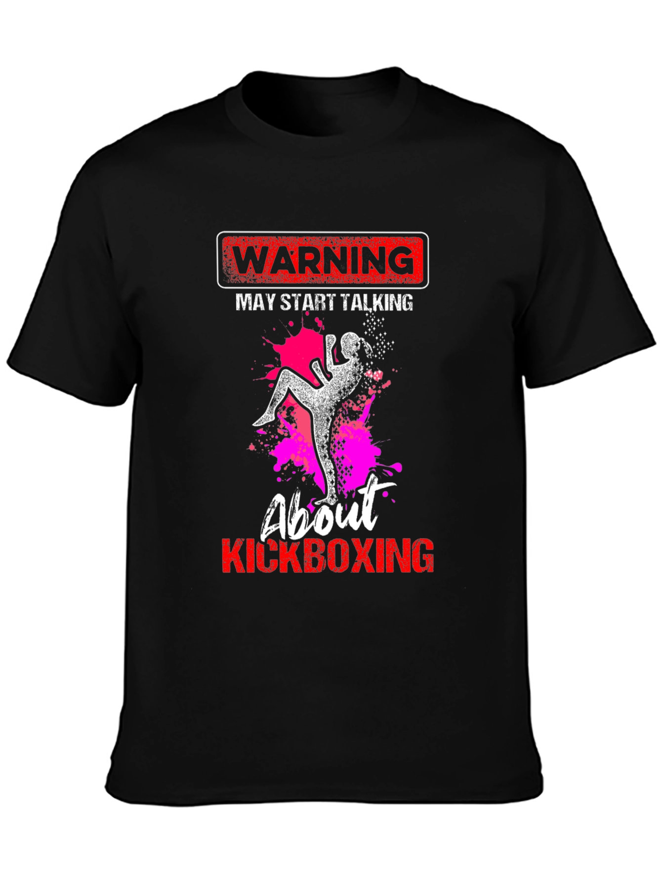 Kickboxing Warning Graphic Tee