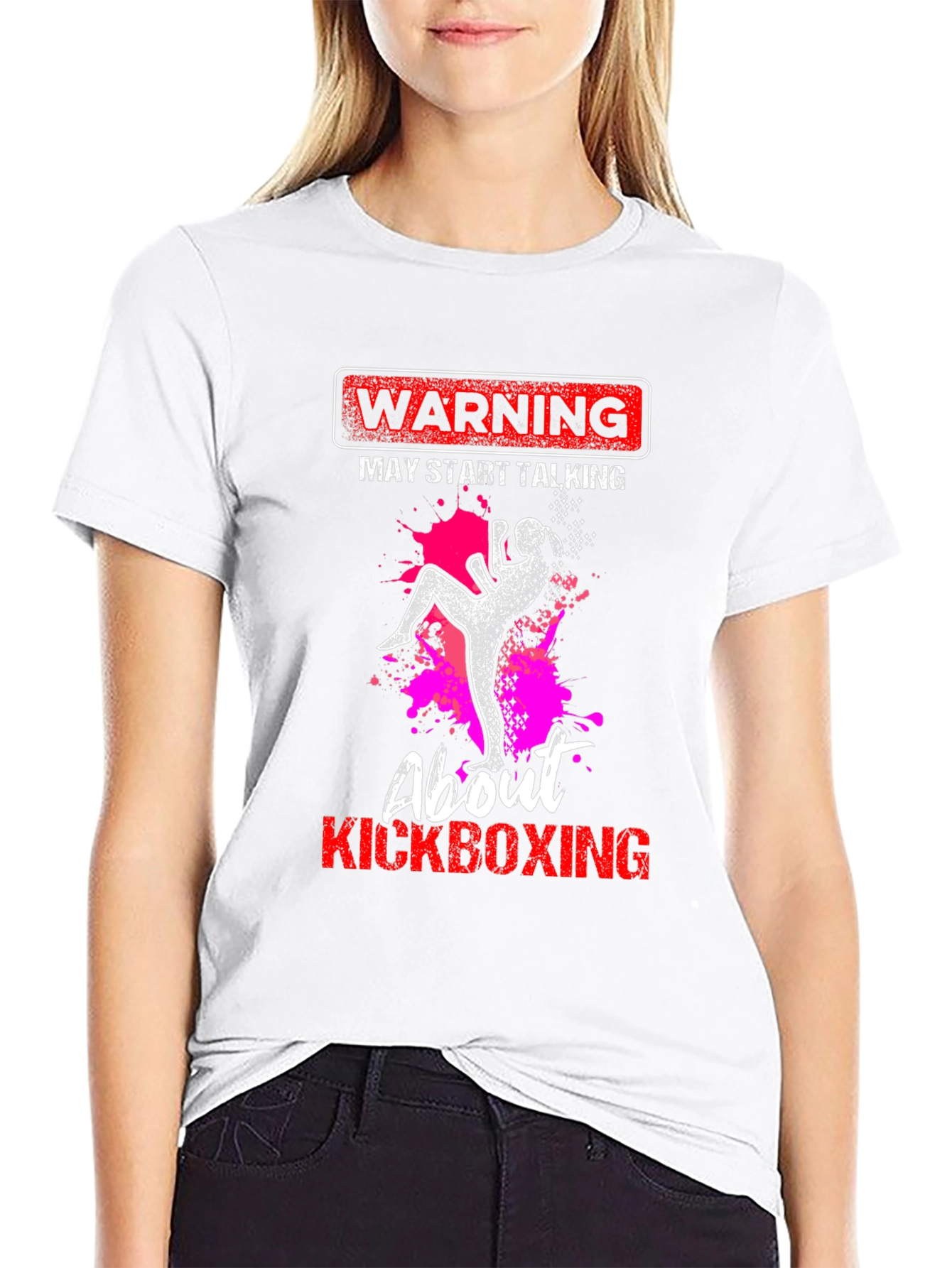 Kickboxing Warning Graphic Tee