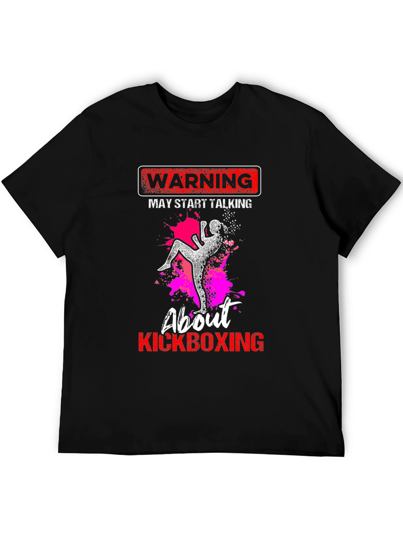 Kickboxing Warning Graphic Tee