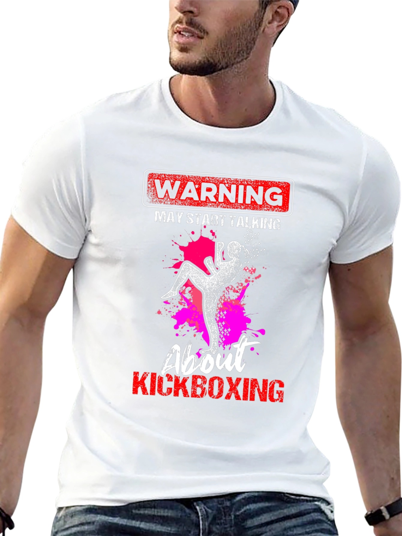 Kickboxing Warning Graphic Tee