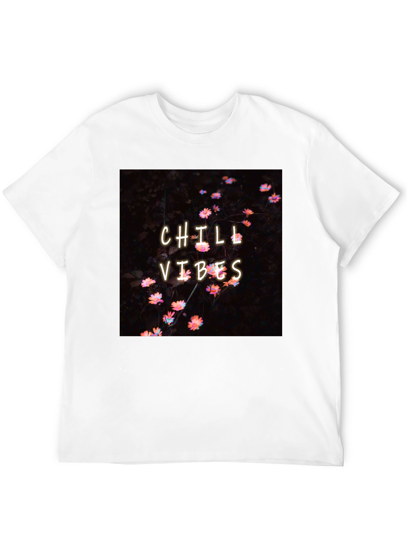 Chill Vibes Graphic Tee - Black Casual Comfort