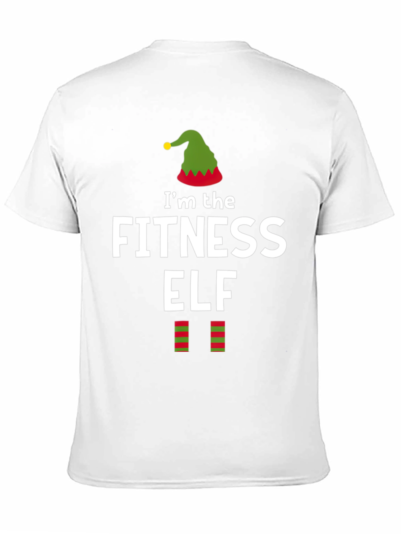 Fitness Elf Christmas Holiday Graphic Tee