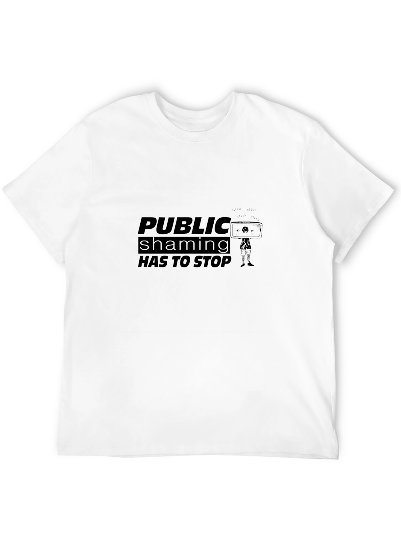 Public Shaming Stop Black T-Shirt