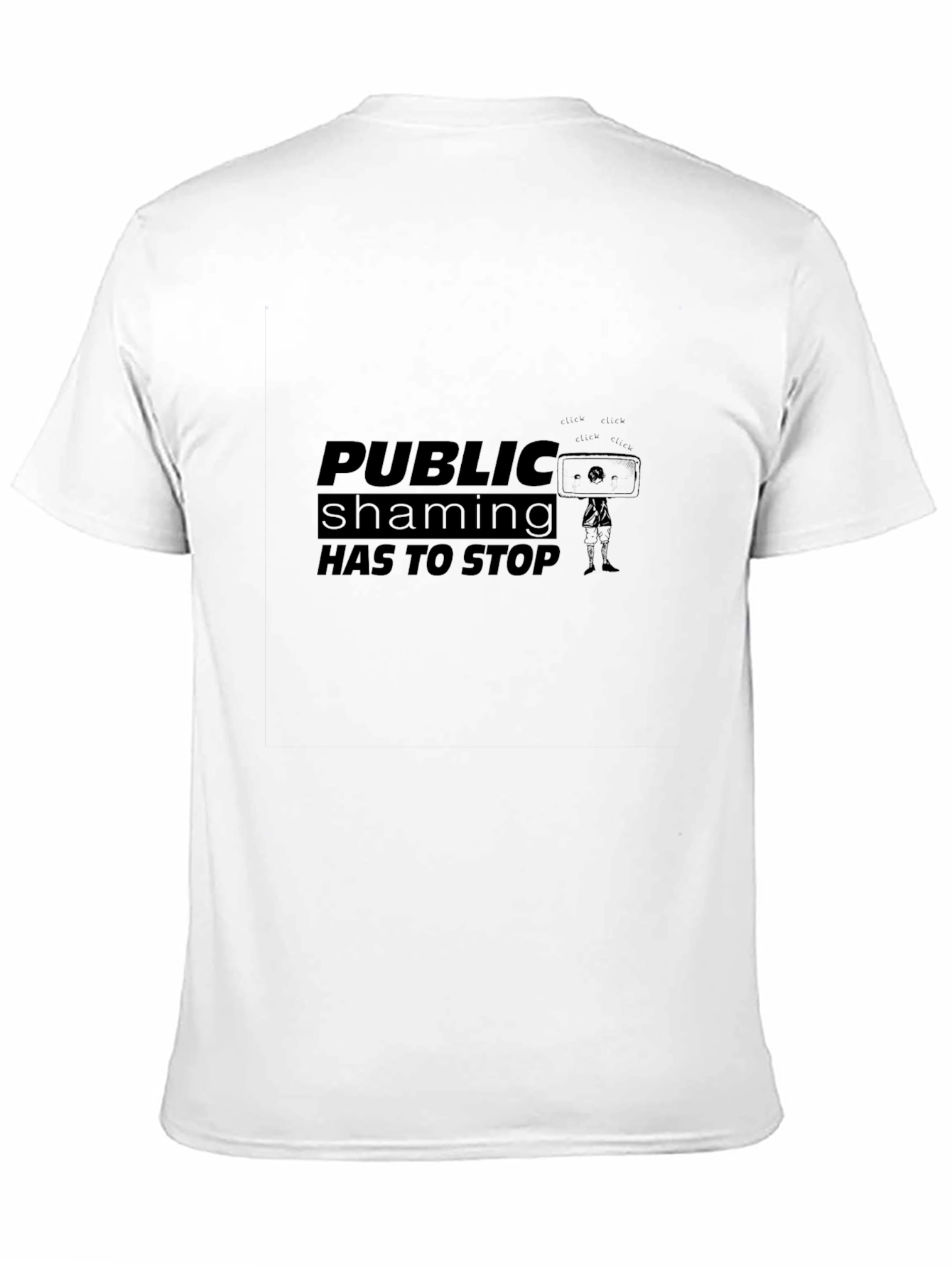 Public Shaming Stop Black T-Shirt