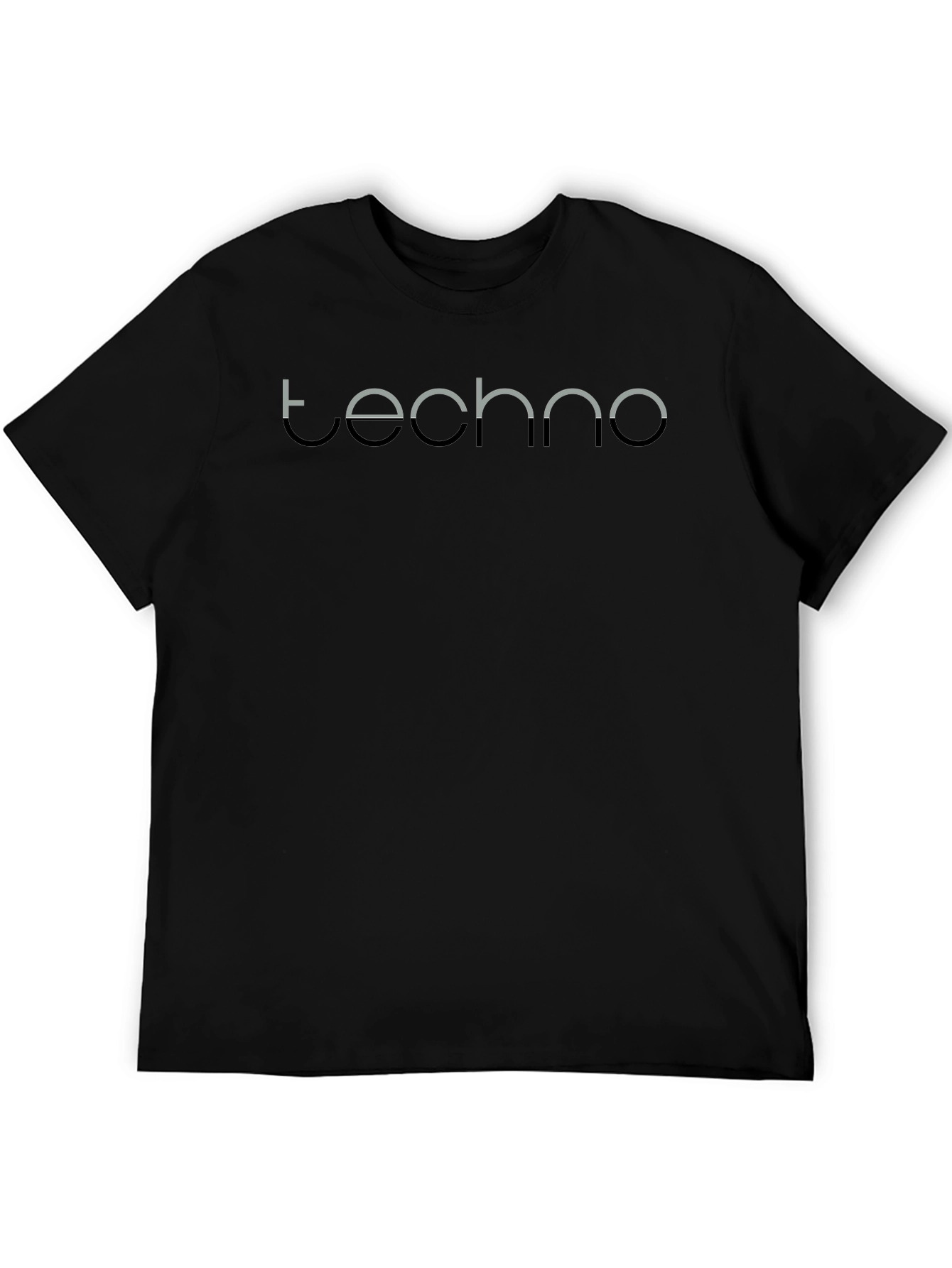 Techno Graphic Tee - Modern Minimalist Design