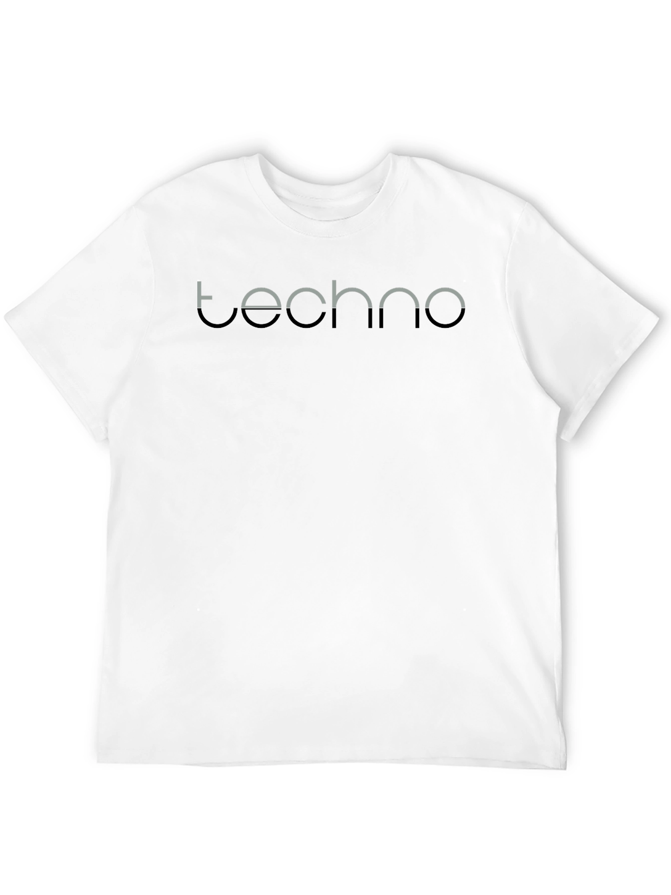 Techno Graphic Tee - Modern Minimalist Design
