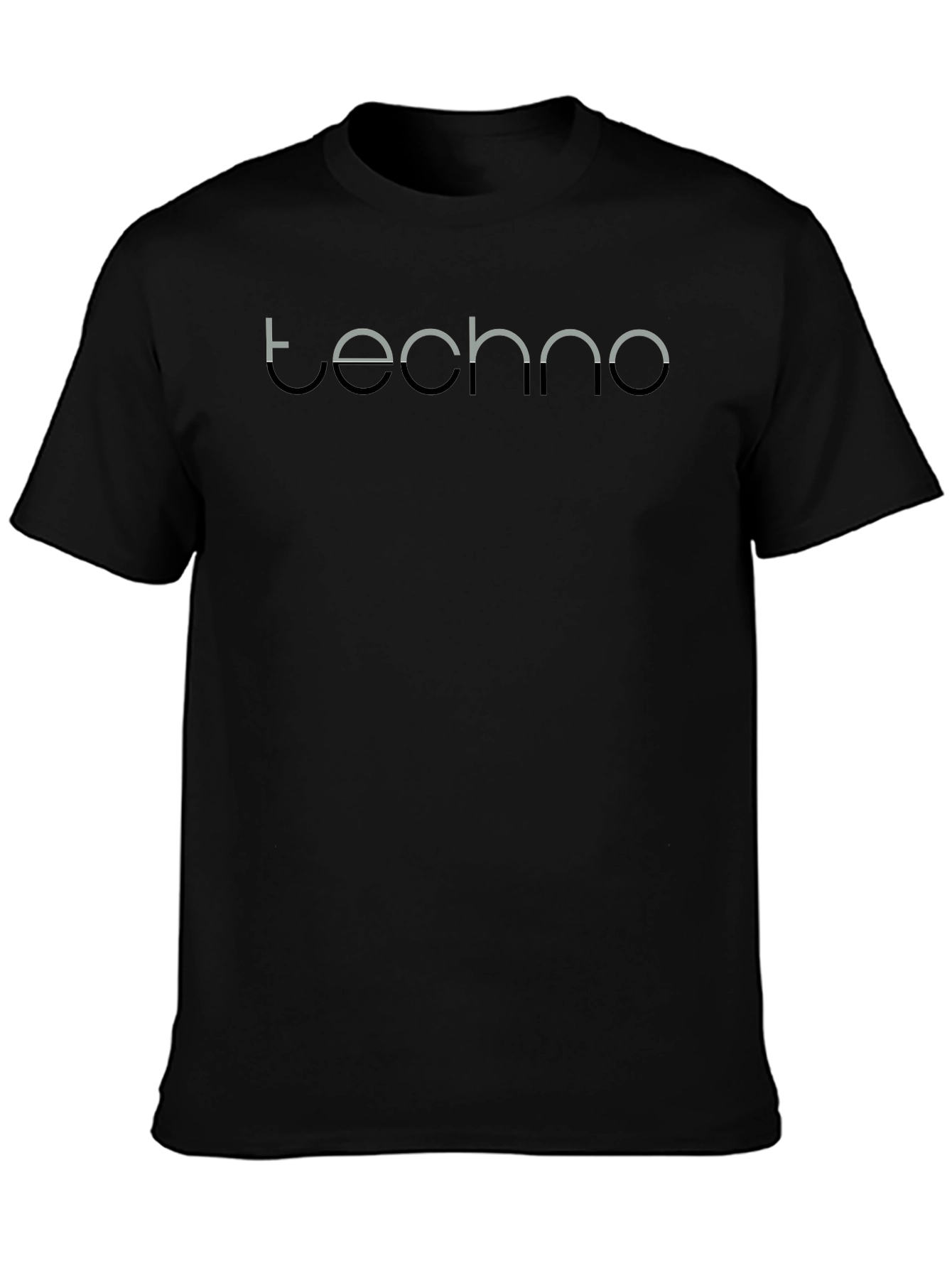 Techno Graphic Tee - Modern Minimalist Design