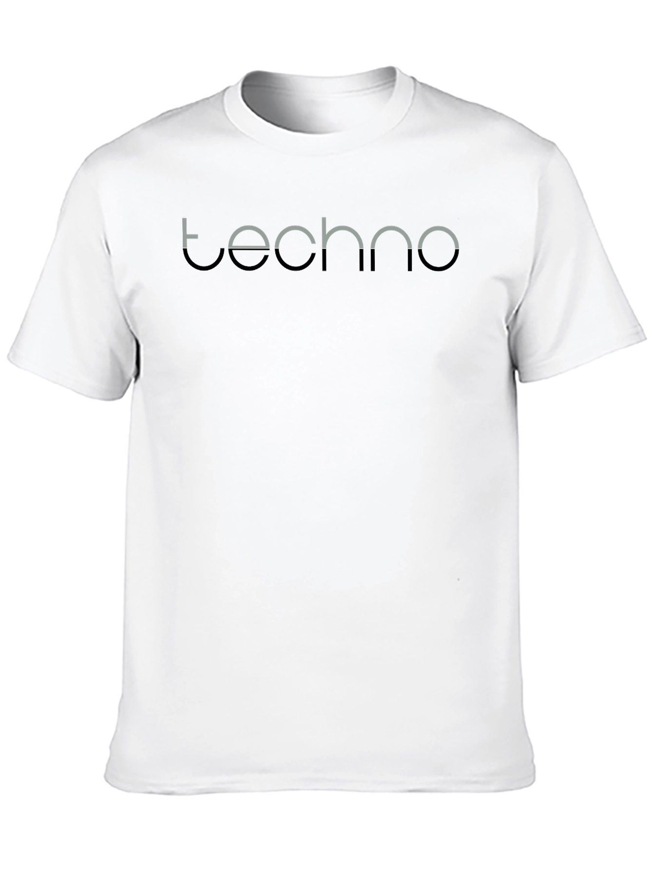 Techno Graphic Tee - Modern Minimalist Design