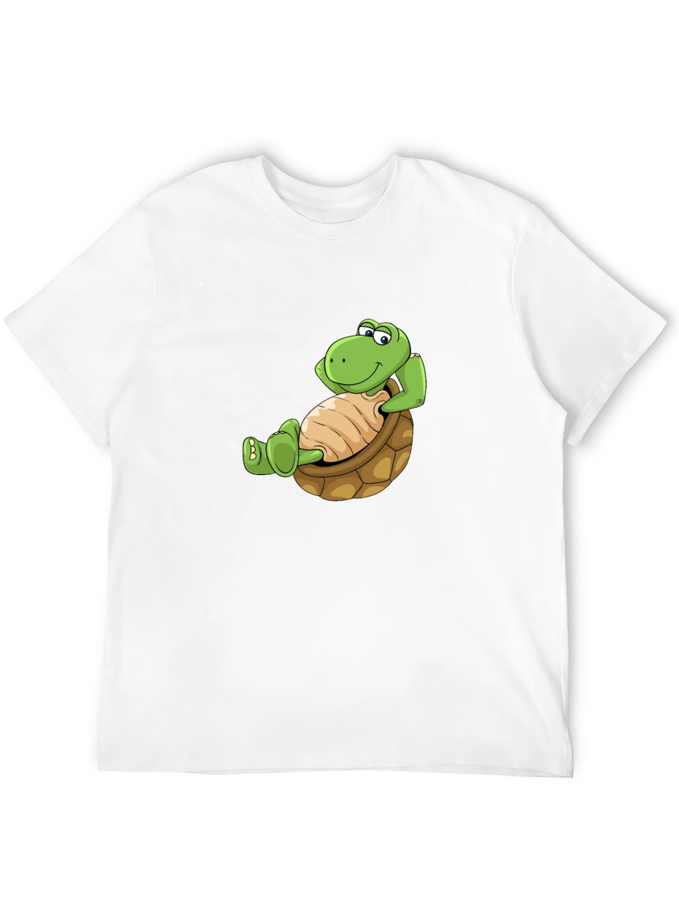 Relaxing Turtle Graphic Tee - Black