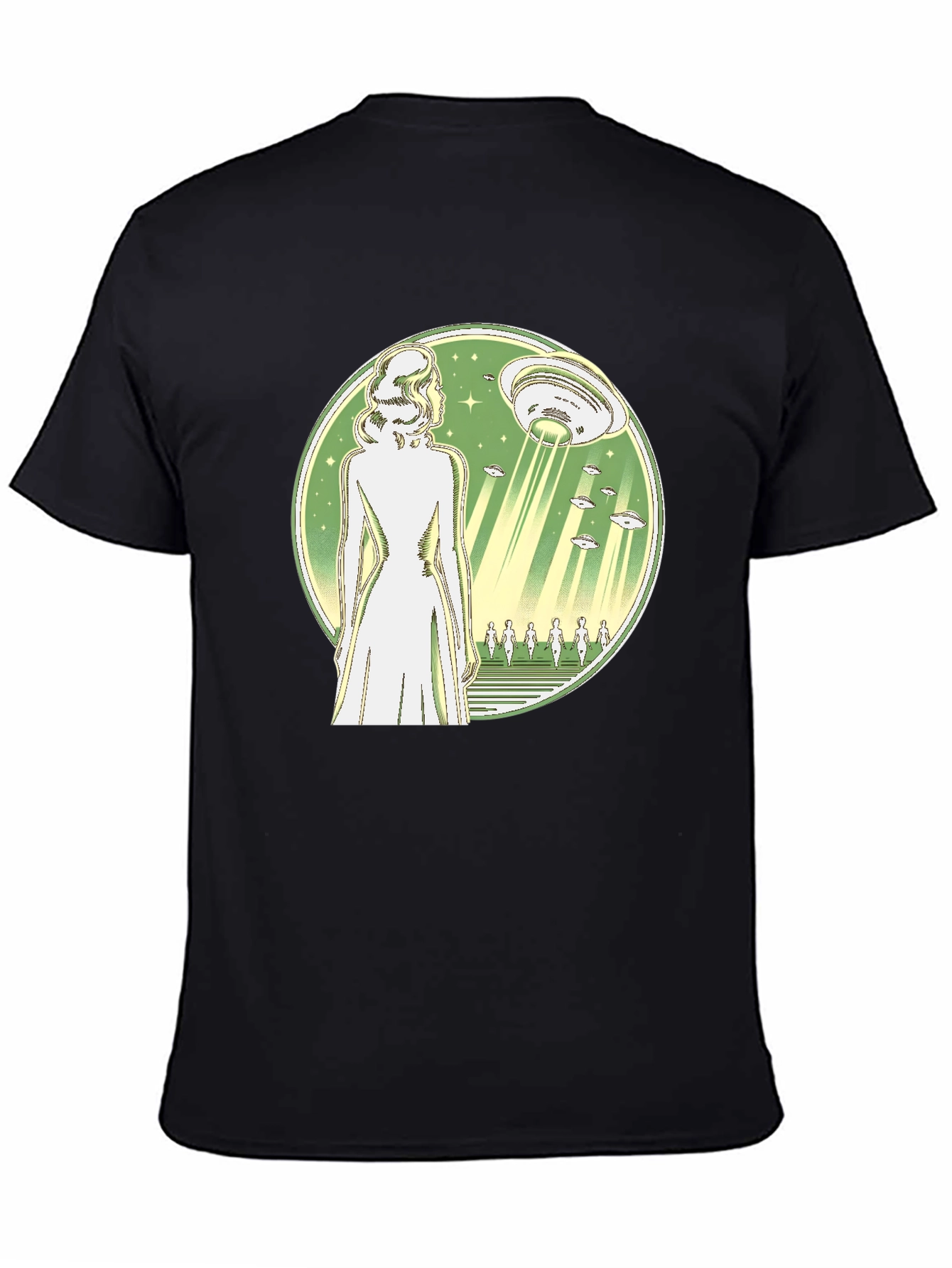 UFO Abduction T-Shirt - Black