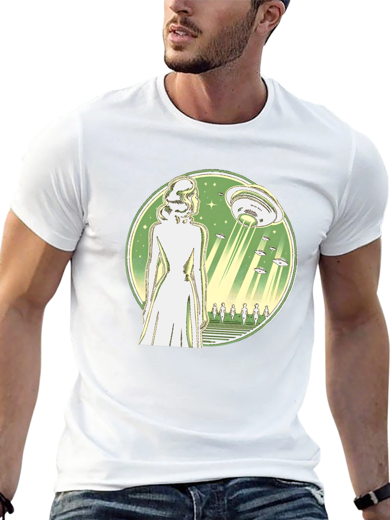 UFO Abduction T-Shirt - Black