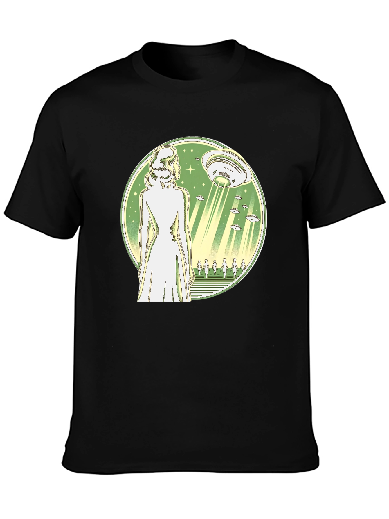 UFO Abduction T-Shirt - Black