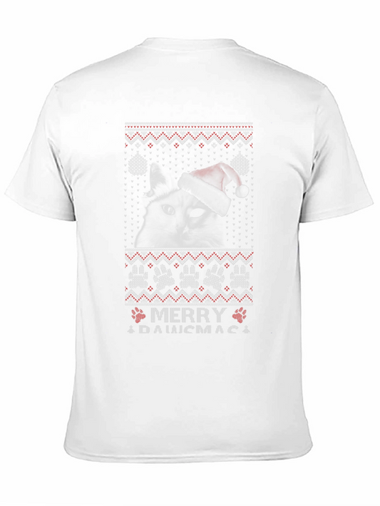 Merry Dawsmas Cat Christmas T-Shirt