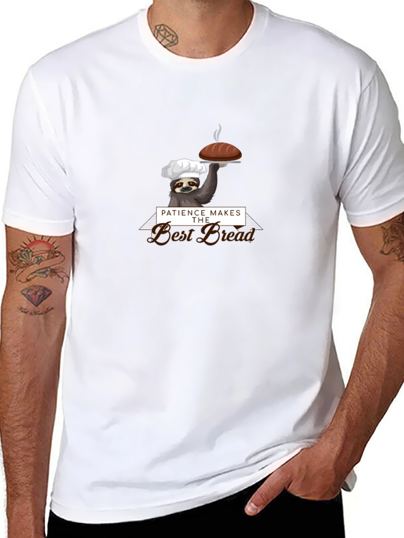 Patience Makes the Best Bread Sloth T-Shirt