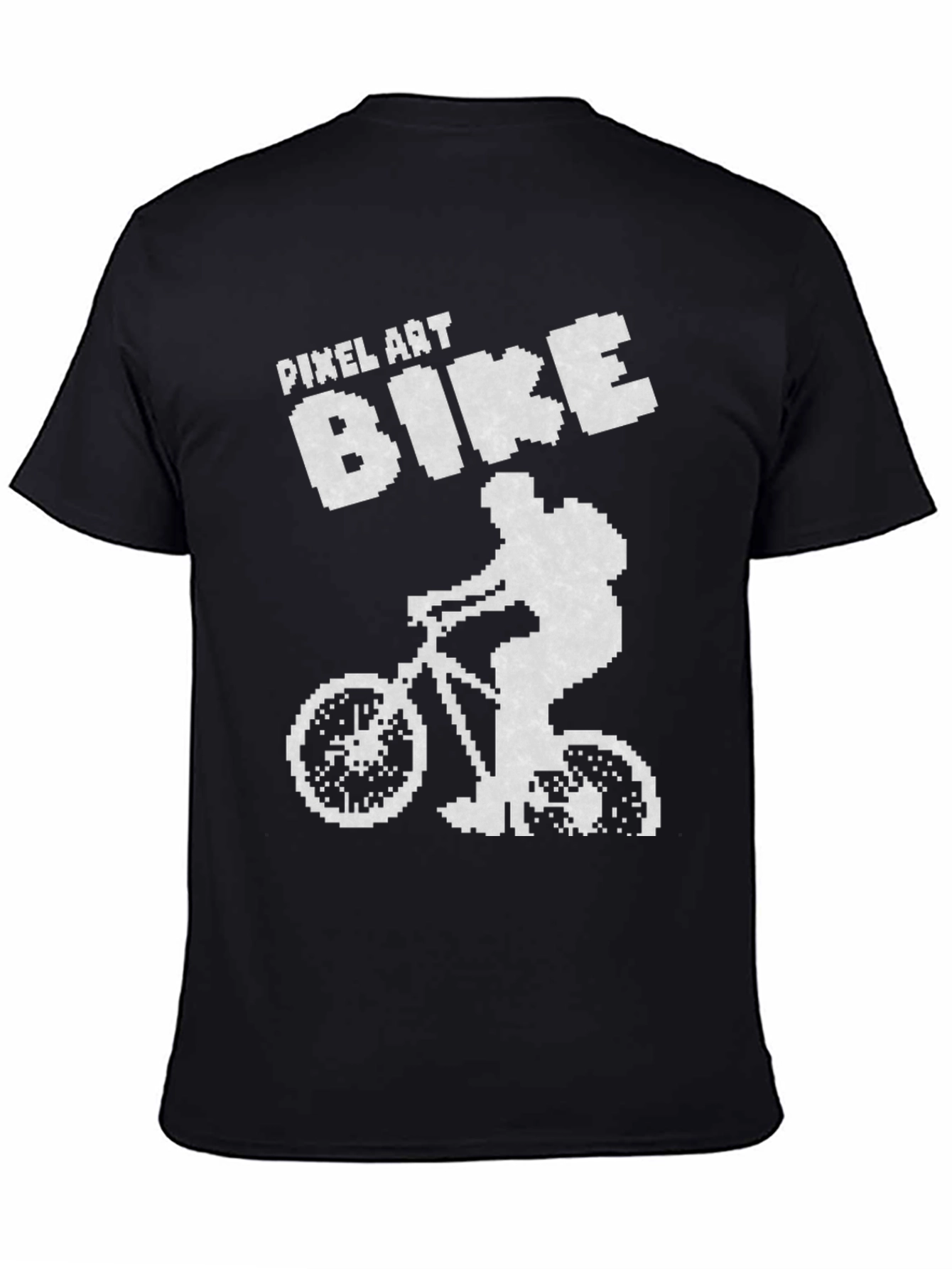 Pixel Art Bike T-Shirt - Retro Style