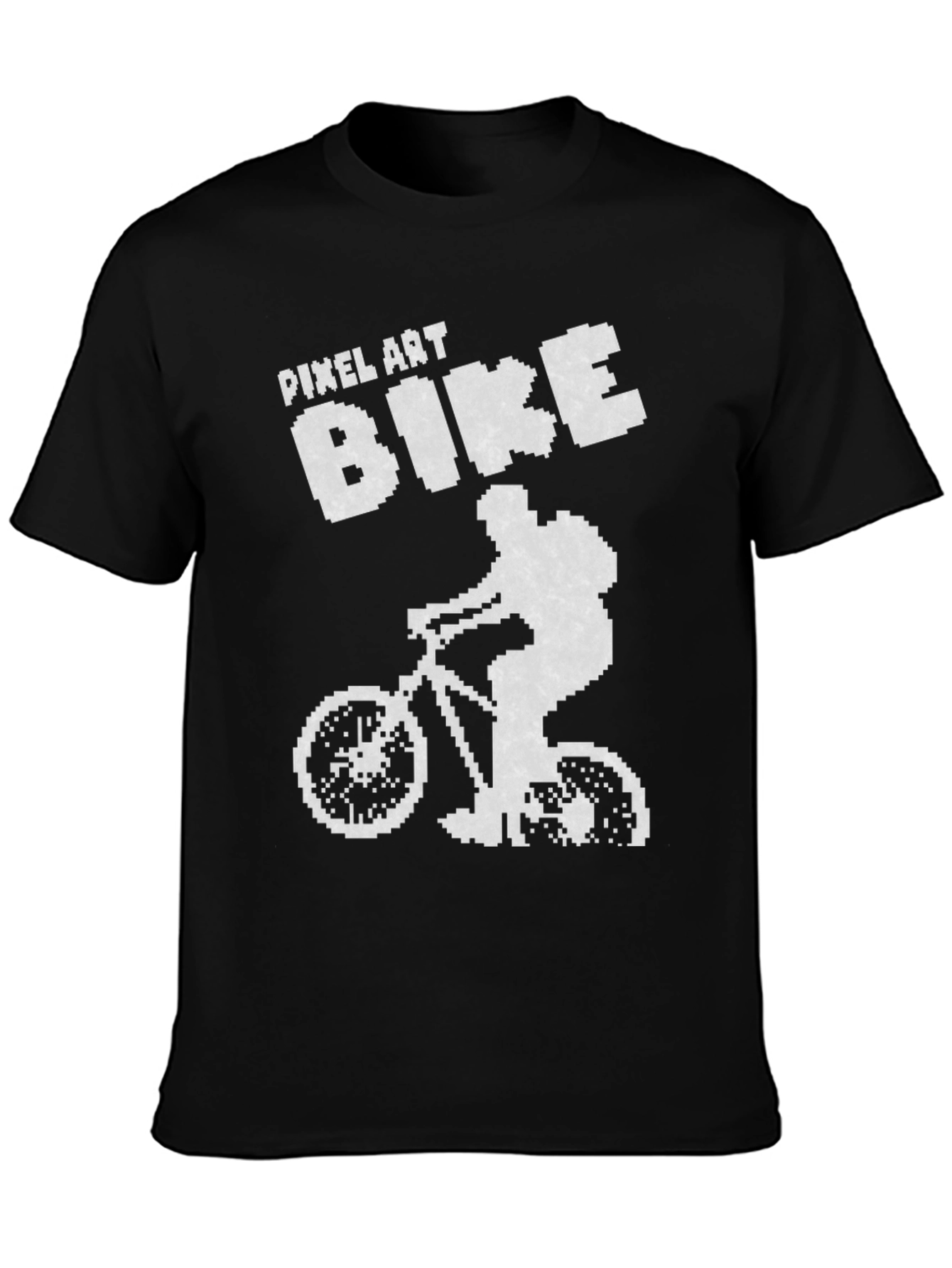 Pixel Art Bike T-Shirt - Retro Style