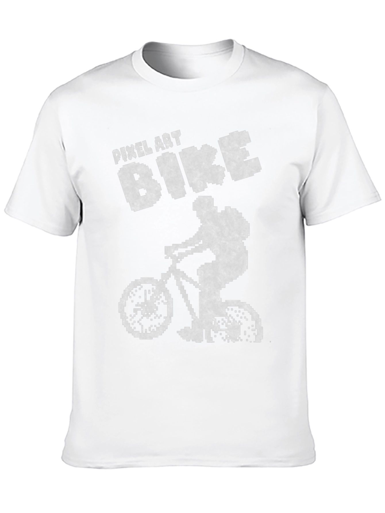 Pixel Art Bike T-Shirt - Retro Style
