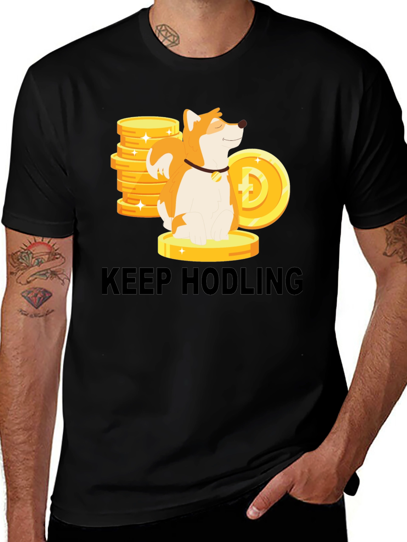 Keep Hodling Dog Crypto T-Shirt