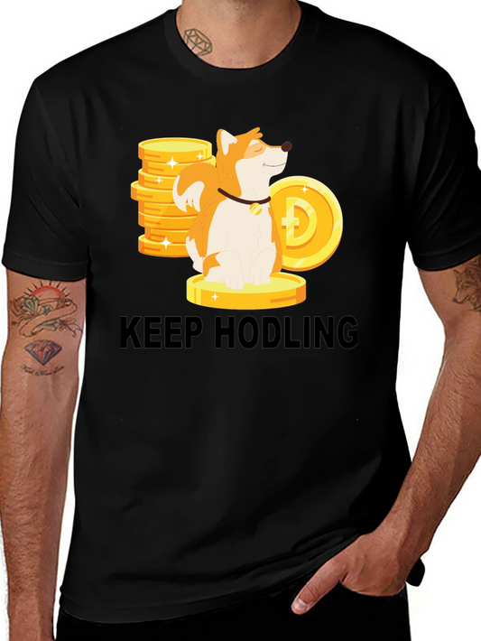 Keep Hodling Dog Crypto T-Shirt