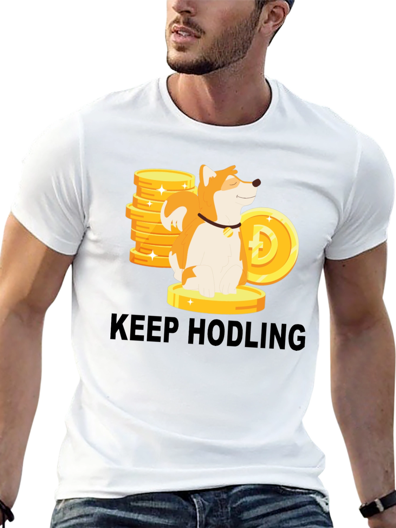 Keep Hodling Dog Crypto T-Shirt