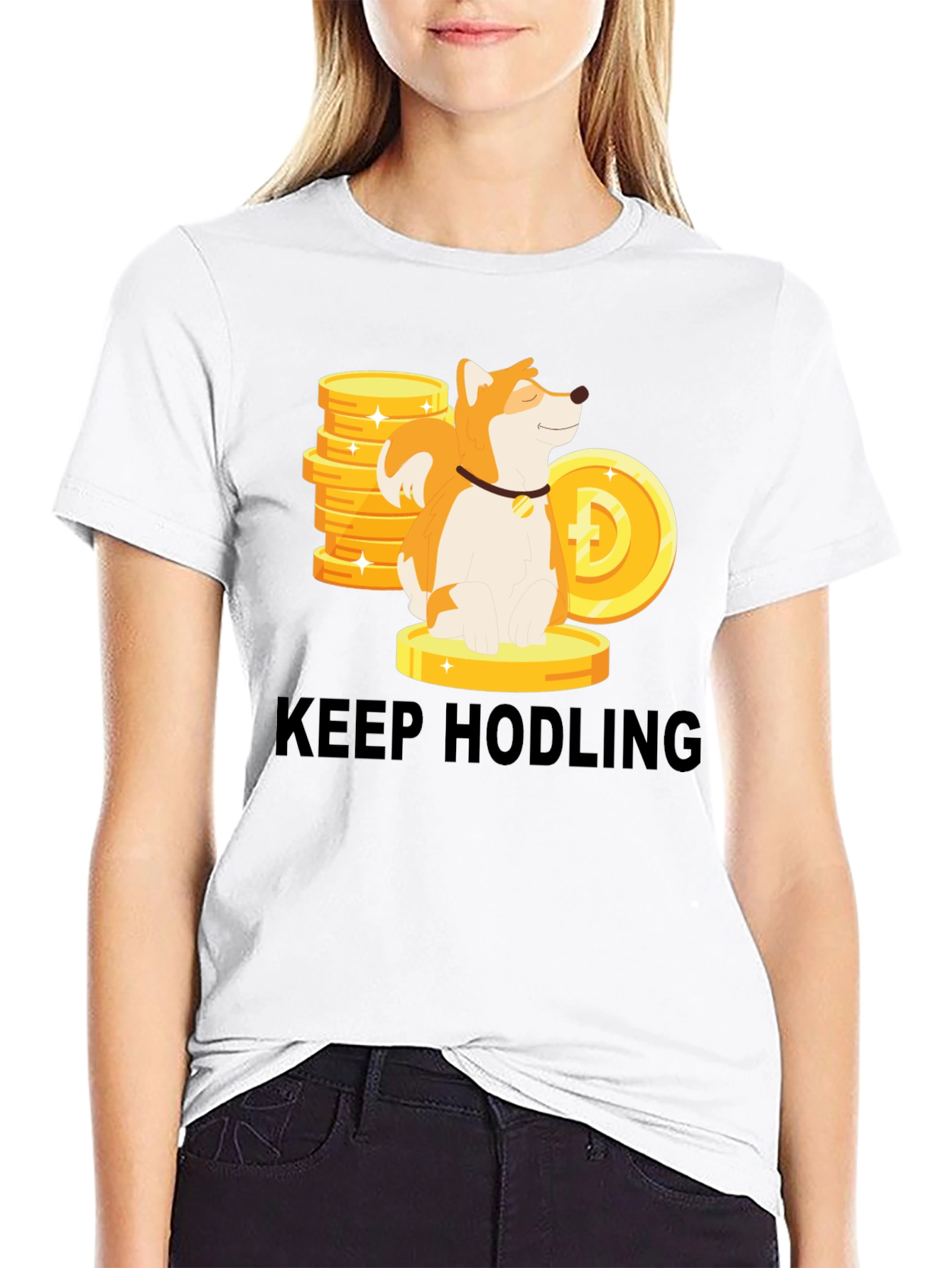 Keep Hodling Dog Crypto T-Shirt