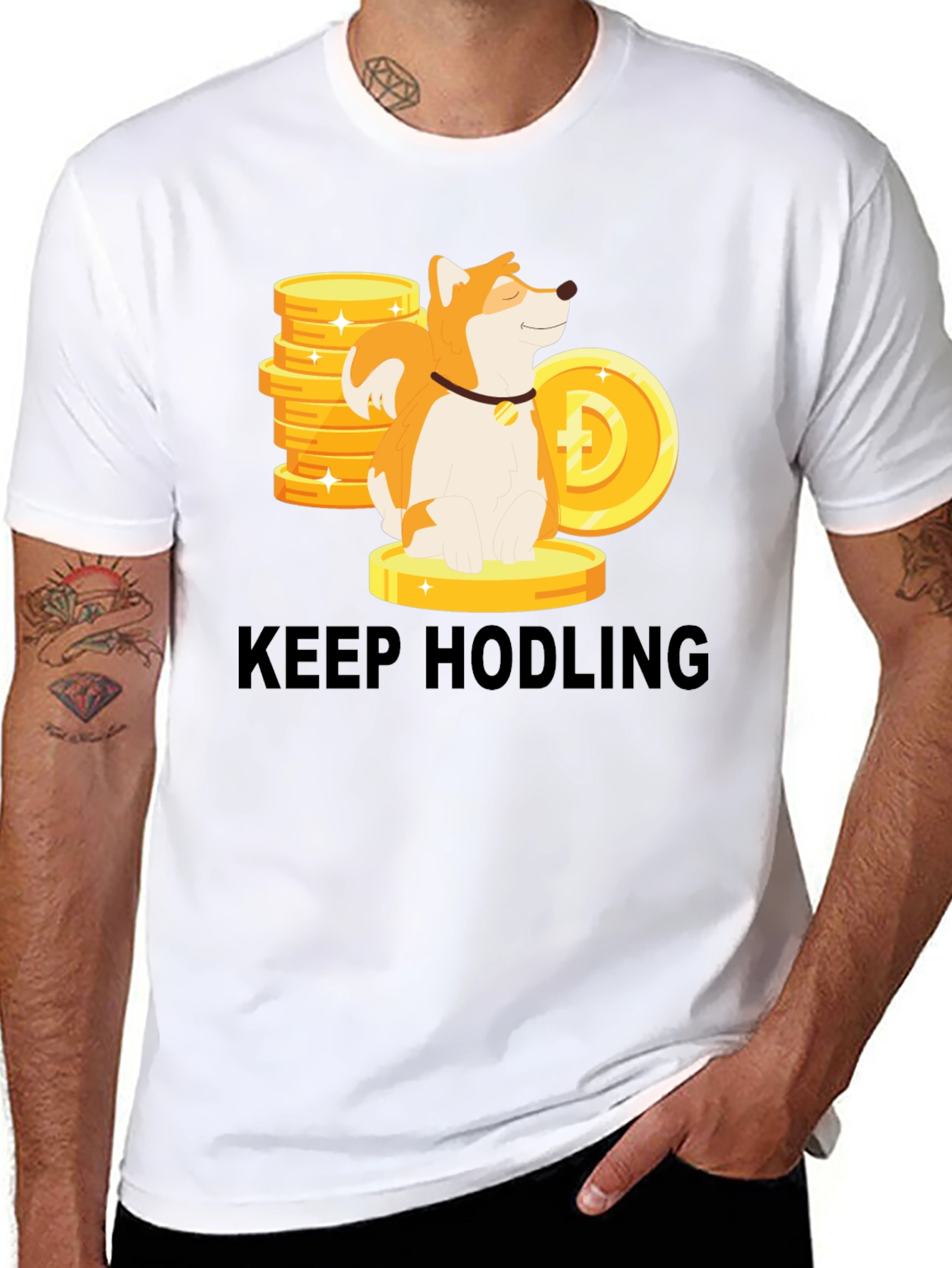 Keep Hodling Dog Crypto T-Shirt
