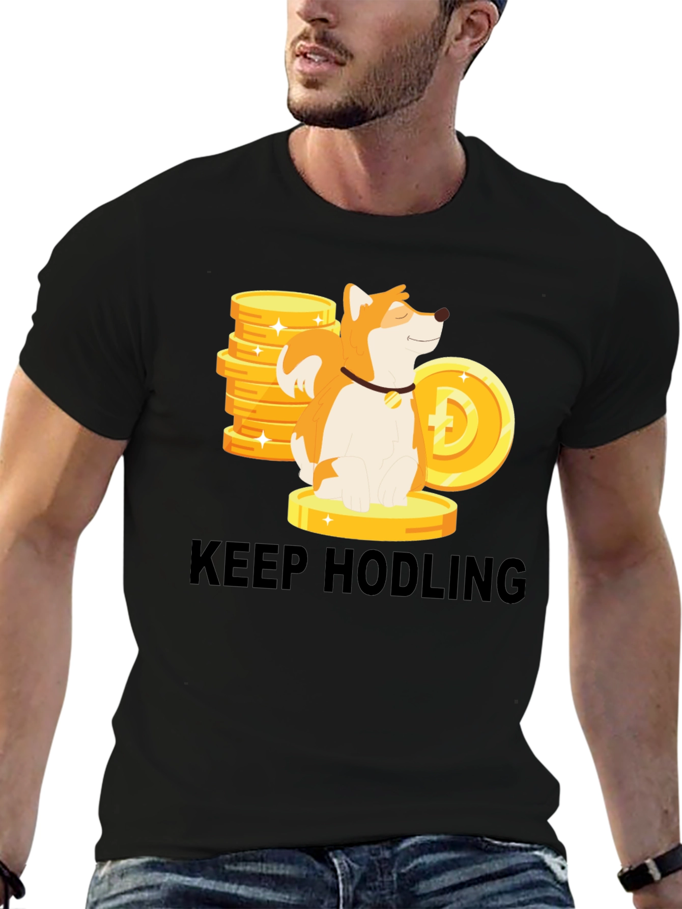 Keep Hodling Dog Crypto T-Shirt