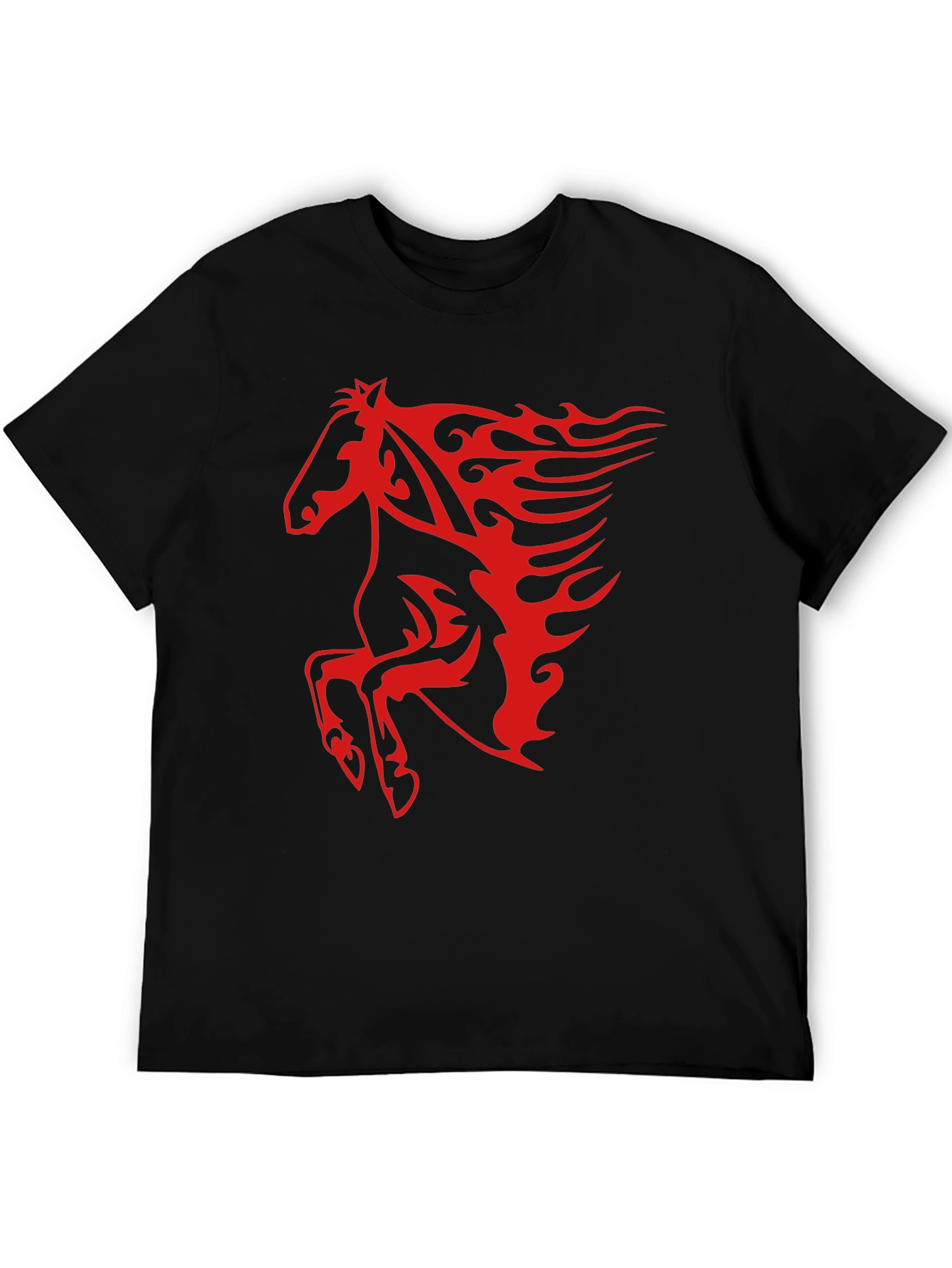 Bold Horse Graphic Tee - Black