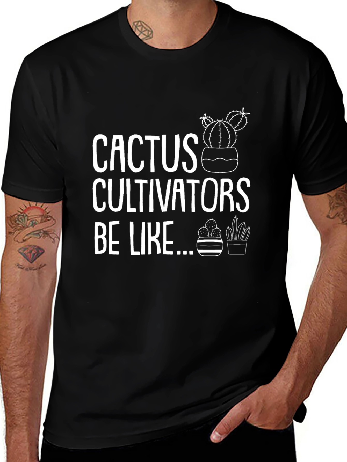 Cactus Cultivators T-Shirt - Novelty Gardening Tee