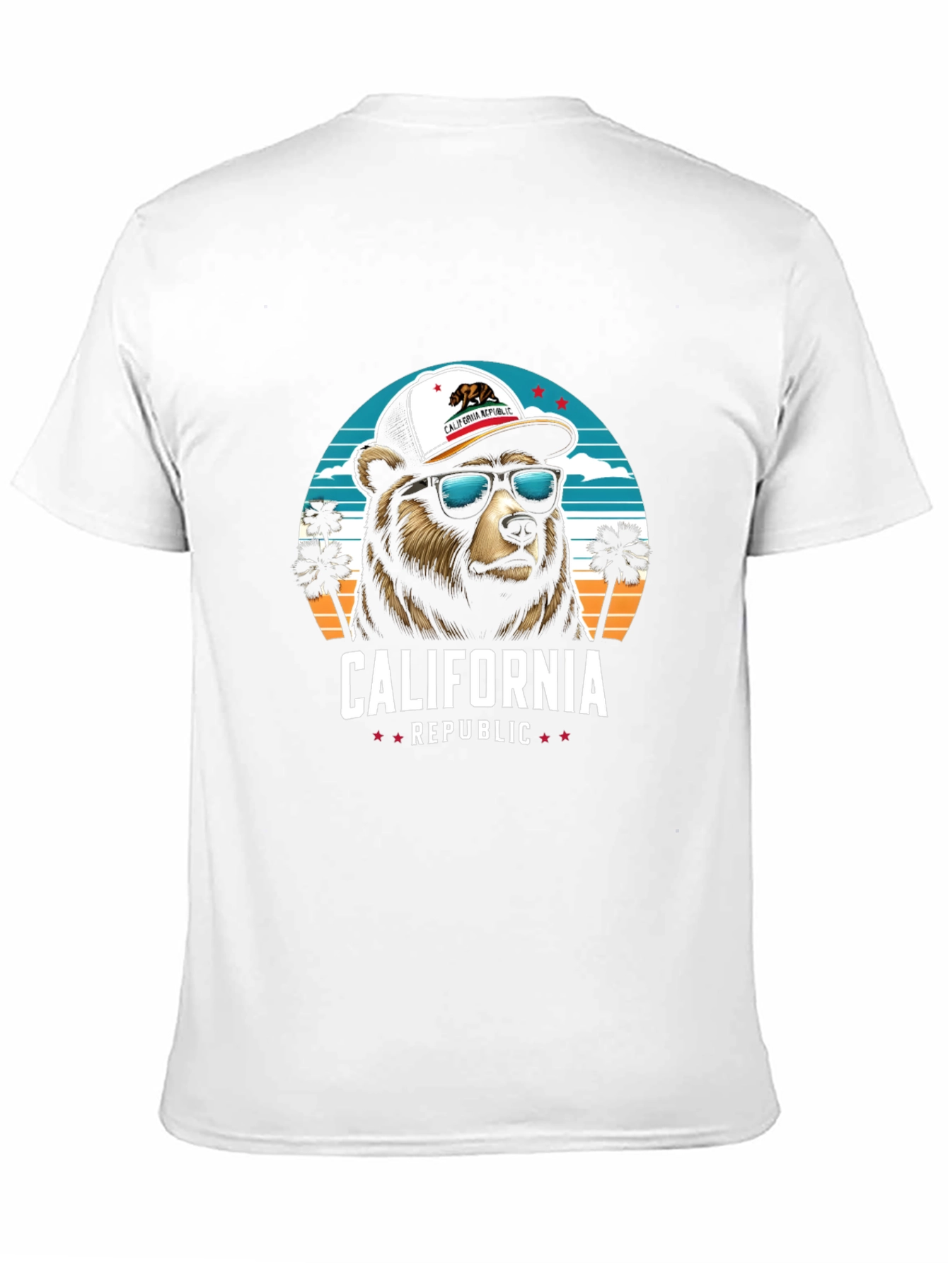 California Republic Bear Graphic T-Shirt