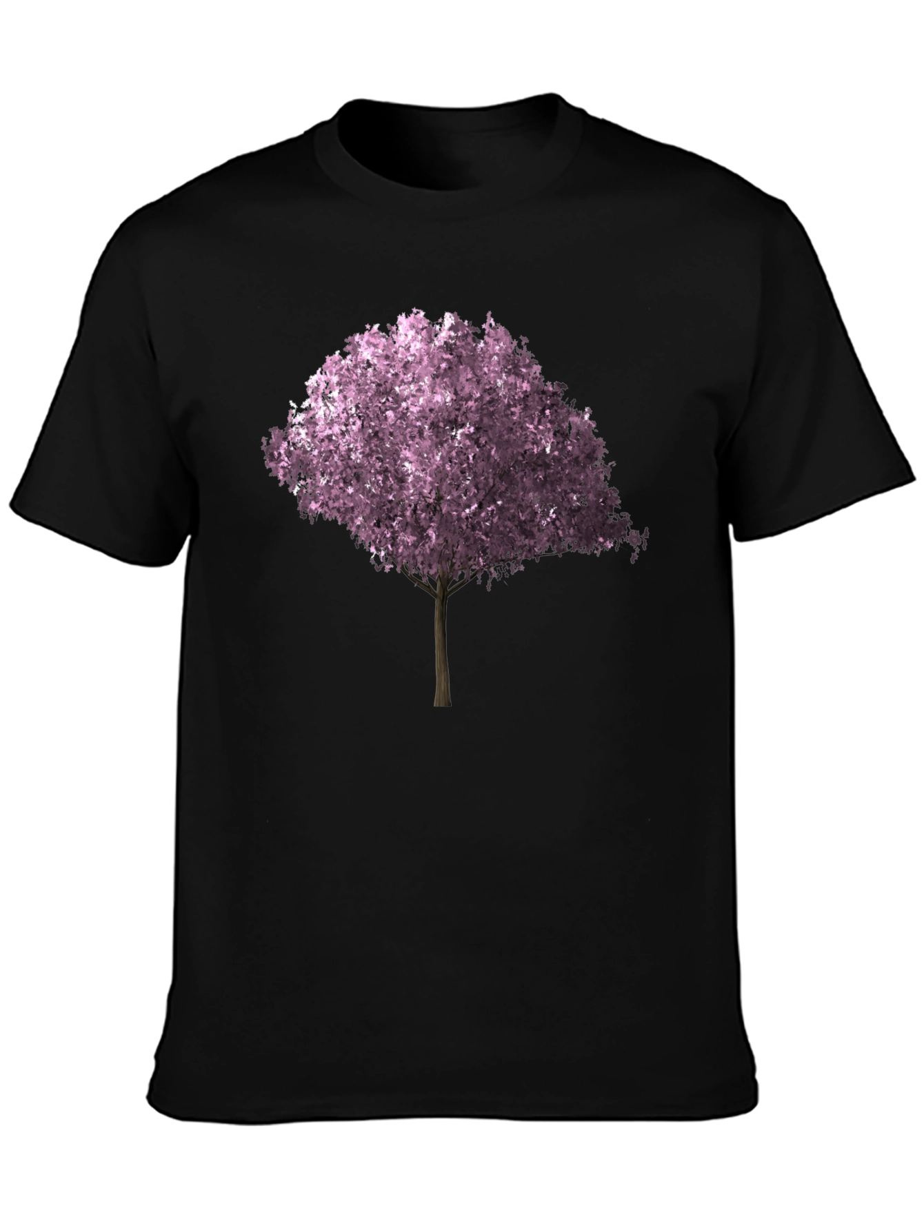 Cherry Blossom Tree Graphic Tee - Black