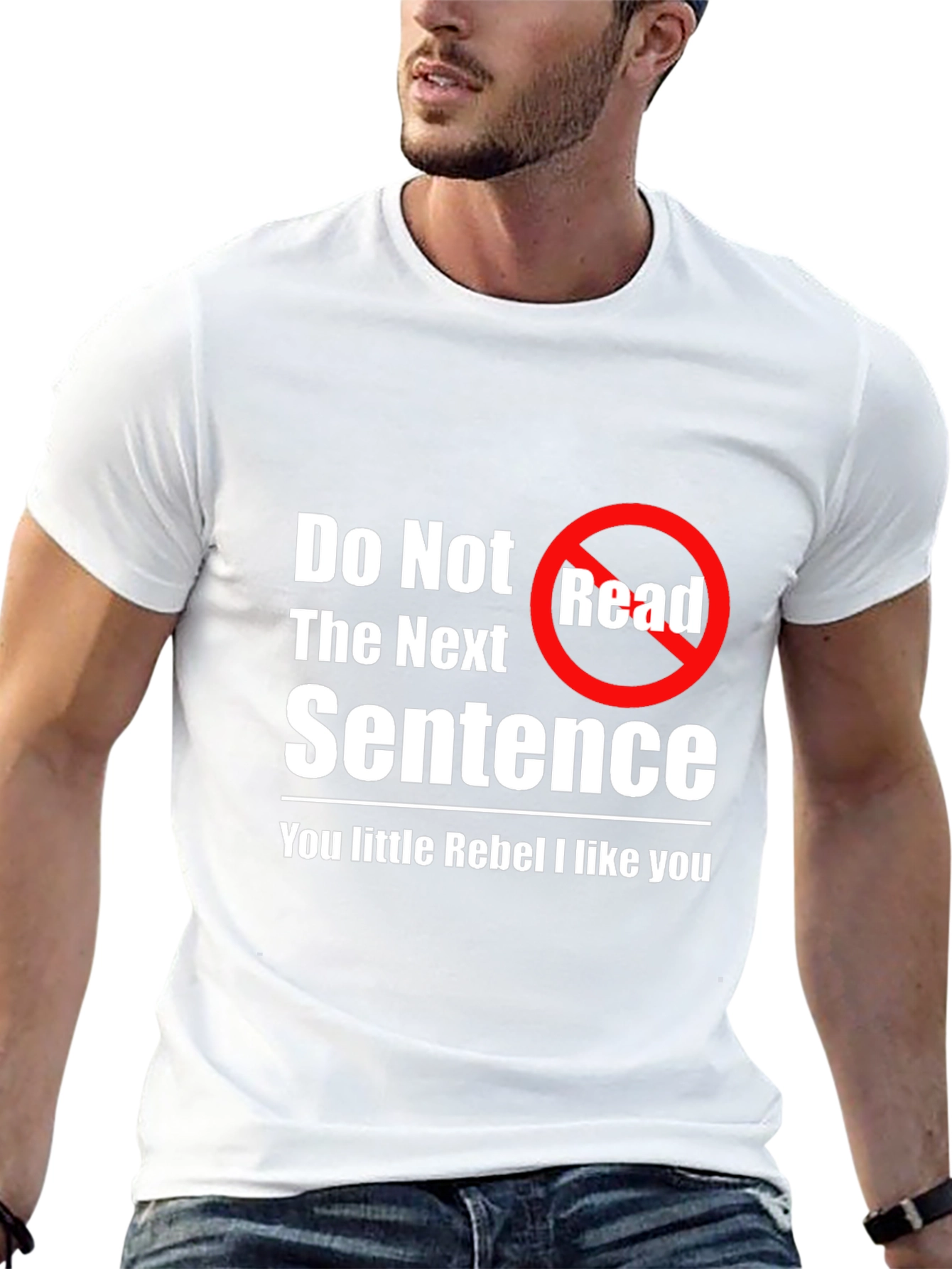 Rebel T-Shirt - Do Not Read Novelty Tee
