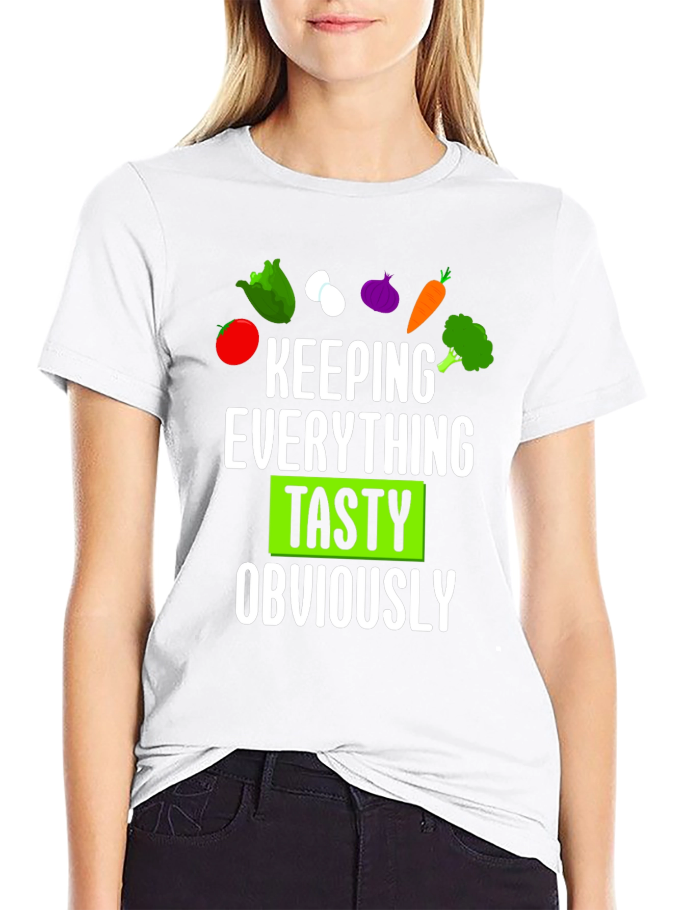 Keeping Everything Tasty Mens Black T-Shirt