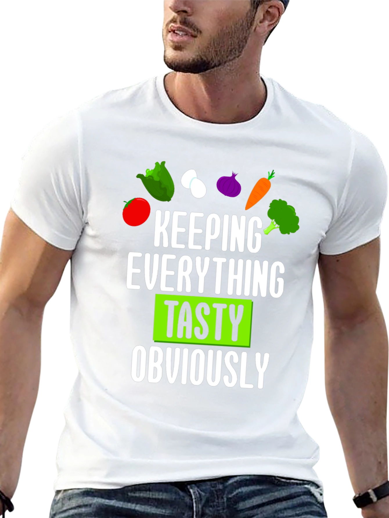 Keeping Everything Tasty Mens Black T-Shirt