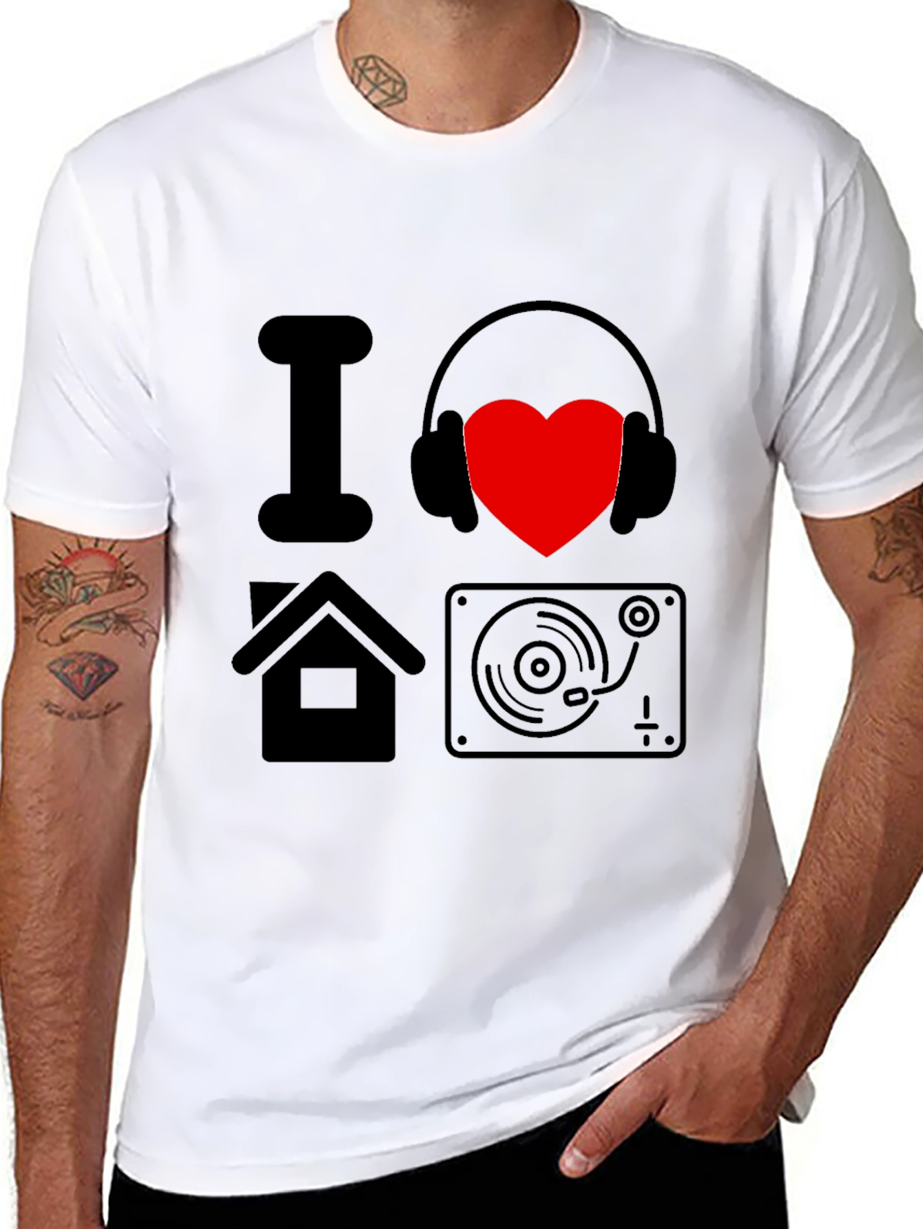 I Love House Music DJ T-Shirt